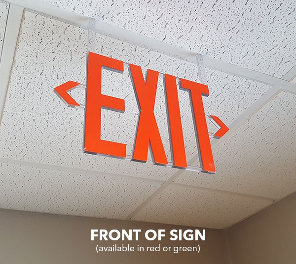 Invisi-X Exit Sign